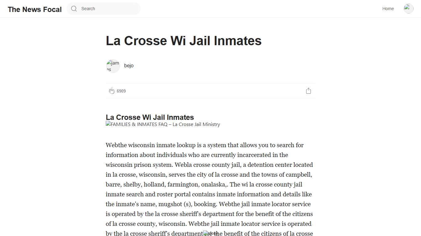 La Crosse Wi Jail Inmates