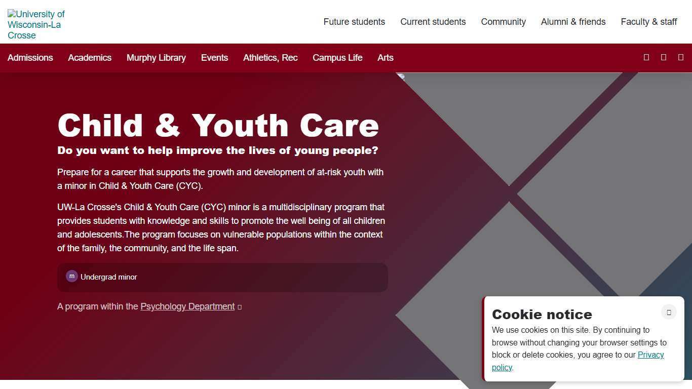 Child & Youth Care | UW-La Crosse